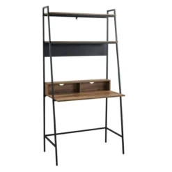 36" Writing Desk With Open Storage Ladder Bookshelf - Saracina Home 24 36" Writing Desk With Open Storage Ladder Bookshelf - Saracina Home -Saracina Home Shop GUEST 62238f92 a3f2 4932 b53f 1b8c4ab359c8