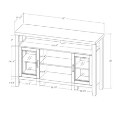 Rustic Transitional Double Door Highboy Buffet - Saracina Home -Saracina Home Shop GUEST 62de4580 55ca 47d9 bff2 e5aa9db925da