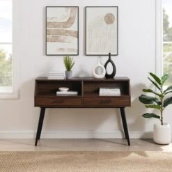 Modern 2 Drawer Angled Console Table - Saracina Home -Saracina Home Shop GUEST 63fb64cd 3650 4422 9343 5e990ab34b5d