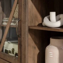 Clarabelle Transitional Glass Barn Door TV Stand For TVs Up To 65" - Saracina Home -Saracina Home Shop GUEST 65ecb778 3586 4b9d 9b29 3a1cda65f0f4