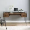 Lamvia Contemporary 2 Tier Glass Top Desk - Saracina Home 1 Lamvia Contemporary 2 Tier Glass Top Desk - Saracina Home -Saracina Home Shop GUEST 6650be3c 6948 4e89 9b4c dfcb0804dbbc