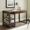 48" Industrial Farmhouse Tech Desk With USB Dark Walnut - Saracina Home -Saracina Home Shop GUEST 66b7ea31 25fe 4e6c b947 ba1030cd4af0