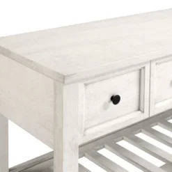 48" Farmhouse Solid Wood 2 Drawer Buffet White - Saracina Home -Saracina Home Shop GUEST 66c87ba3 841e 44b3 acb1 ac03e5dec0f1