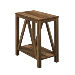 Taylen A Frame Farmhouse Open Storage Side Table - Saracina Home -Saracina Home Shop GUEST 66db052e a2e0 4050 96f6 499d622071f8
