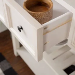 48" Farmhouse Solid Wood 2 Drawer Buffet White - Saracina Home -Saracina Home Shop GUEST 674b092e 3435 4204 b7cf 49f755d818b1