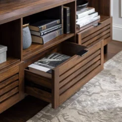 Visconti Boho Slat Door Storage Console TV Stand For TVs Up To 80" - Saracina Home -Saracina Home Shop GUEST 69fe6f96 3b4b 497c 954b de6fbc23a007