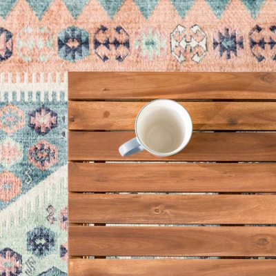 Outdoor Acacia Wood Slatted Coffee Table - Saracina Home 10 Outdoor Acacia Wood Slatted Coffee Table - Saracina Home - Image 8