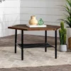 Saybrook Modern Metal And Wood Patio Hexagon Coffee Table - Dark Brown - Saracina Home 2 Saybrook Modern Metal And Wood Patio Hexagon Coffee Table - Dark Brown - Saracina Home -Saracina Home Shop GUEST 6b9834b8 9b1a 4e6d a100 083caa7703c2