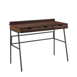 3 Drawer Angled Writing Desk With Cord Management Slots - Saracina Home -Saracina Home Shop GUEST 6ba3ff7a 9f7b 47e2 85e6 e423510c727a