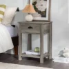 June Rustic Transitional Square Nightstand With Lower Shelf - Saracina Home 1 June Rustic Transitional Square Nightstand With Lower Shelf - Saracina Home -Saracina Home Shop GUEST 6c173df0 bc0b 4fe4 a3e4 7c6c136fe720