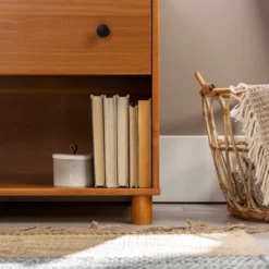 Katie Transitional Tray Top 1 Drawer Solid Wood Nightstand Caramel - Saracina Home -Saracina Home Shop GUEST 6cdecd76 6d3c 4941 a48d 3774ddf09ceb