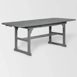 Ravenscroft Modern Boho Acacia Wood Slat Top Rectangle Extendable Outdoor Table - Saracina Home -Saracina Home Shop GUEST 6e04e9ec bf6a 433b bb57 c8e7e305a3a7