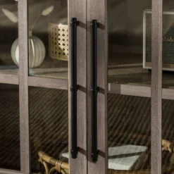 Avalene Modern Farmhouse 4 Door Glass Window Pane TV Stand For TVs Up To 65" - Saracina Home -Saracina Home Shop GUEST 71a72b5b cad6 4b7c 9000 29ddb499d020