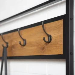 72" Urban Farmhouse Mixed Material Hall Tree - Saracina Home -Saracina Home Shop GUEST 756fb92c 4f24 459b b5d0 220e565e23e8