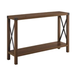 Sophie Rustic Industrial X Frame Entry Table - Saracina Home -Saracina Home Shop GUEST 769a81ac 9145 453b 9993 f274c3bd154a