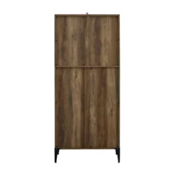 68" Grevaldi Industrial Mesh Side Bookshelf Rustic Oak - Saracina Home -Saracina Home Shop GUEST 7855ed75 5894 400e 8df0 dfec1b6a0be2