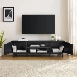 Modern Transitional 2 Door Storage TV Stand For TVs Up To 65" - Saracina Home -Saracina Home Shop GUEST 786e7133 e5e6 4c21 88b8 ac73f45d6fa8
