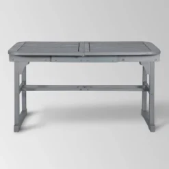 Ravenscroft Modern Boho Acacia Wood Slat Top Rectangle Extendable Outdoor Table - Saracina Home -Saracina Home Shop GUEST 7a81ac04 2081 418c 8723 f24ad57bc3b3