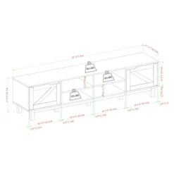 Modern Rustic 2 Door Storage TV Stand For TVs Up To 80" - Saracina Home -Saracina Home Shop GUEST 7b1619fe 8c66 46fe a10f a9d3ba31b400