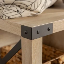 Sophie Rustic Industrial X Frame Entry Bench With 3 Cubbies - Saracina Home -Saracina Home Shop GUEST 7c76007d 53ec 49a3 bd9b 0bc05bf5137f