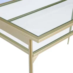 Modern 2 Tier Glass Top Writing Desk With Metal Legs Gold - Saracina Home 9 Modern 2 Tier Glass Top Writing Desk With Metal Legs Gold - Saracina Home -Saracina Home Shop GUEST 7cfdf8b6 920c 400b 87db b9284962d0a9
