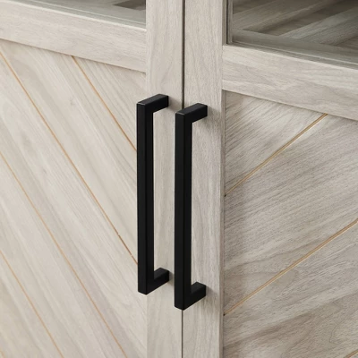 68" Boho Modern Tall Storage Wood Cabinet - Saracina Home 6 68" Boho Modern Tall Storage Wood Cabinet - Saracina Home - Image 4