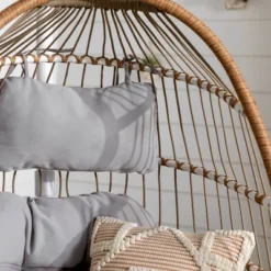 Toluca Hanging Outdoor Boho Egg Chair With Cushion - Saracina Home -Saracina Home Shop GUEST 7eed0518 bad6 4cd1 a650 d634081f74f9