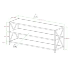 Modern Industrial X Frame Metal And Wood Media Bookshelf - Saracina Home -Saracina Home Shop GUEST 8114e89b 4ca1 4593 849f a5bb742b3414