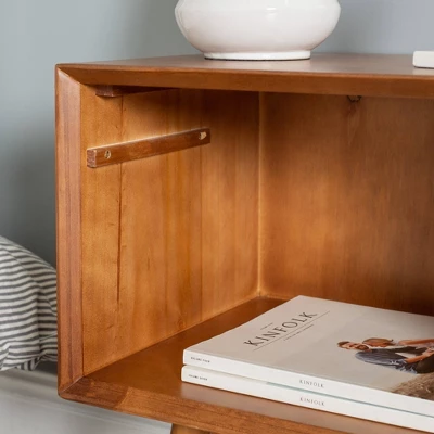 Greenberg 1 Drawer Mid-Century Modern Solid Wood Nightstand - Saracina Home 7 Greenberg 1 Drawer Mid-Century Modern Solid Wood Nightstand - Saracina Home - Image 5