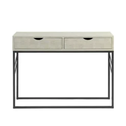 Faux Shagreen Modern 2 Drawer Entry Table - Saracina Home -Saracina Home Shop GUEST 87627168 e37e 4199 b1cd 3317f9bd9460