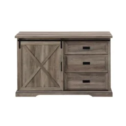 Orson Transitional Sliding X Barn Door Sideboard With 3 Drawers - Saracina Home -Saracina Home Shop GUEST 88329e10 f9bf 47de 8572 0106e820275c