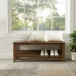 Modern Farmhouse Solid Wood Shoe Storage Entry Bench Rustic Oak - Saracina Home 9 Modern Farmhouse Solid Wood Shoe Storage Entry Bench Rustic Oak - Saracina Home -Saracina Home Shop GUEST 8873dec7 d2f6 4b81 970d 33db280697a9