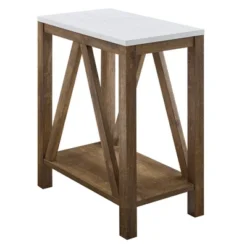 Taylen A Frame Farmhouse Open Storage Side Table - Saracina Home -Saracina Home Shop GUEST 8a56e050 18a3 4e19 8714 e5ed52064b38