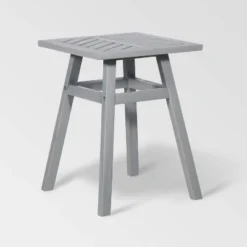 Slatted Chevron Acacia Wood Patio Side Table - Saracina Home -Saracina Home Shop GUEST 8a61fdce ae8f 4182 bfc5 23d1bf943ad3