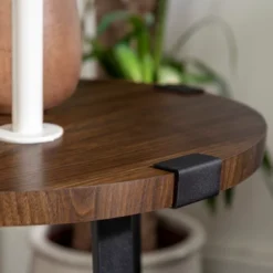 Wrightson Urban Industrial Faux Wrap Leg Round Side Table - Saracina Home -Saracina Home Shop GUEST 8b163bfb ed61 4eae b38d ce911ea026a1