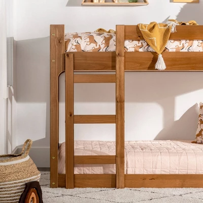 Twin Over Twin Indy Contemporary Solid Wood Bunk Bed - Saracina Home 14 Twin Over Twin Indy Contemporary Solid Wood Bunk Bed - Saracina Home - Image 12