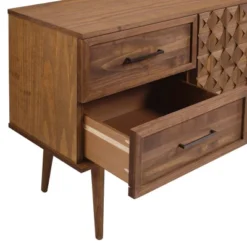 58" Modern Boho Solid Pine Wood Closed Storage Sideboard Brown - Saracina Home -Saracina Home Shop GUEST 8bbc8306 3c4b 4ad5 a140 9b57a5382b74