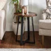 Set Of 2 Wrightson Urban Industrial Wrap Leg Round Side Tables Dark Walnut - Saracina Home -Saracina Home Shop GUEST 8e5b9f4b 23ad 4e3c b2bc 3d5b2f1aadac