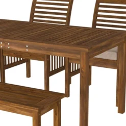 Ravenscroft 4pc Acacia Wood Patio Dining Set - Saracina Home -Saracina Home Shop GUEST 914c6e42 17c0 45e7 8628 77dcc0056746