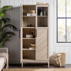 68" Boho Modern Tall Storage Wood Cabinet - Saracina Home 32 68" Boho Modern Tall Storage Wood Cabinet - Saracina Home -Saracina Home Shop GUEST 9218534d e192 4497 bcb5 8a691d61535c