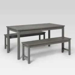 3pc Acacia Wood Simple Patio Dining Set - Saracina Home -Saracina Home Shop GUEST 9457b339 56ef 46ee b56b 7e66a19822f0