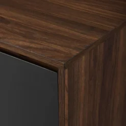 Emmeline Mid-Century Modern Vinyl Record Player Cabinet Black/Dark Walnut - Saracina Home -Saracina Home Shop GUEST 947ac00d e0c6 4cae 8fb4 6eea9f13dd66