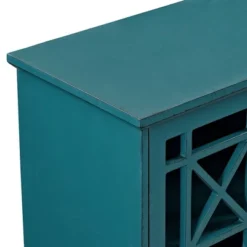 Versatile Fretwork Accent Storage Cabinet Blue - Saracina Home -Saracina Home Shop GUEST 94b31eb2 8af4 498f 9033 de30dc40e0fa