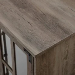 Avalene Modern Farmhouse 4 Door Glass Window Pane TV Stand For TVs Up To 65" - Saracina Home -Saracina Home Shop GUEST 9884c6a7 d3da 412e 8fe0 ad898b68c7a1