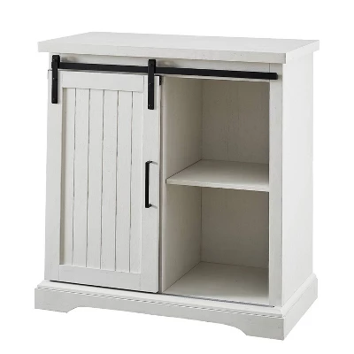 Tertia Grooved Sliding Barn Door Transitional Accent Cabinet - Saracina Home 5 Tertia Grooved Sliding Barn Door Transitional Accent Cabinet - Saracina Home - Image 3