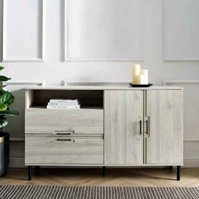 56" 2 Door Contemporary Sideboard - Saracina Home 3 56" 2 Door Contemporary Sideboard - Saracina Home