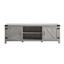 Modern Industrial Barn Door TV Stand For TVs Up To 80" - Saracina Home -Saracina Home Shop GUEST 9ccda18b f7bb 4bed b140 1b4752c2cd81