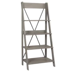 68.25" Boho 4 Tier Solid Wood Ladder Bookshelf Plant Stand - Saracina Home -Saracina Home Shop GUEST 9e1ac1c6 97f2 43e5 b491 c02e06933d72