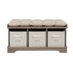 42" Upholstered Wood Entryway Bench With Storage - Saracina Home -Saracina Home Shop GUEST 9fd17880 8594 4230 97d7 e218b6ad18eb