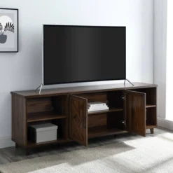 Whitton Modern Transitional Geometric 2 Door TV Stand For TVs Up To 80" - Saracina Home -Saracina Home Shop GUEST a01dabf9 922b 4652 b325 39188bfa55ff